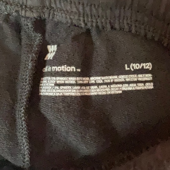 All In Motion shorts. Black. Size 10/12 Kids. - Picture 4 of 4